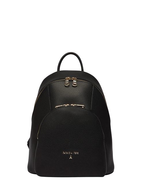 Zaino due zip in pelle Nero Patrizia Pepe | 8B0325 L001K103